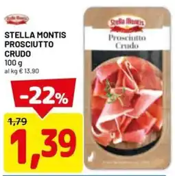 DPiù Stella montis prosciutto crudo offerta