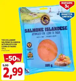 DPiù The icelander salmone islandese affumicato con legno di faggio offerta