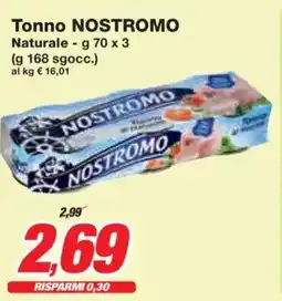 Prix Quality Tonno NOSTROMO Naturale offerta