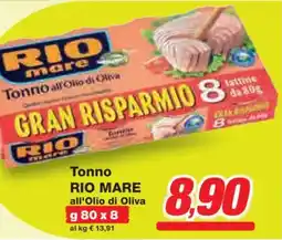 Prix Quality Tonno RIO MARE all'Olio di Oliva offerta