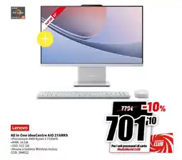 MediaWorld Lenovo All in One Idea Centre AIO 27ARR9 offerta