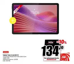 MediaWorld Lenovo Tablet Tab 4+128 Wi-Fi offerta