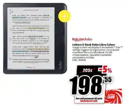 MediaWorld Rakuten kobo Lettore E-Book Kobo Libra Colour offerta