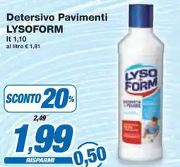 Prix Quality Detersivo Pavimenti LYSOFORM offerta