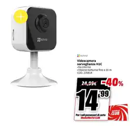 MediaWorld EZVIZ Videocamera sorveglianza H1C offerta