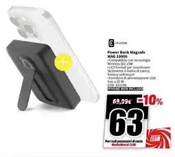 MediaWorld cellularline Power Bank Magsafe MAG 10000 offerta