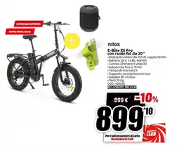 MediaWorld nilox E-Bike X8 Pro con ruote fat da 20" offerta