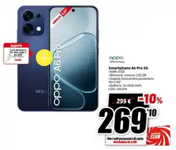 MediaWorld oppo Smartphone A6 Pro 5G offerta
