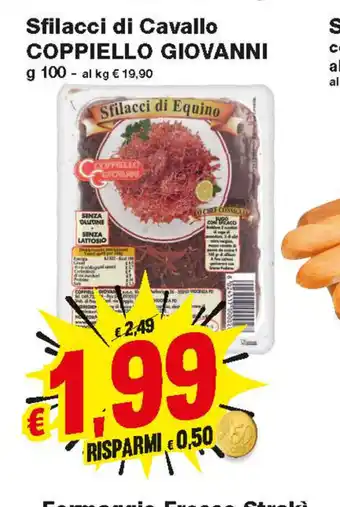 Prix Quality Coppiello Giovanni Sfilacci di Cavallo 100g offerta