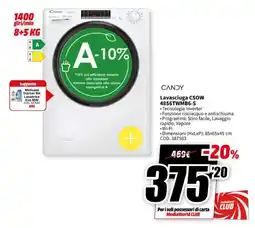 MediaWorld CANDY Lavasciuga CSOW 4856TWMB6-S offerta
