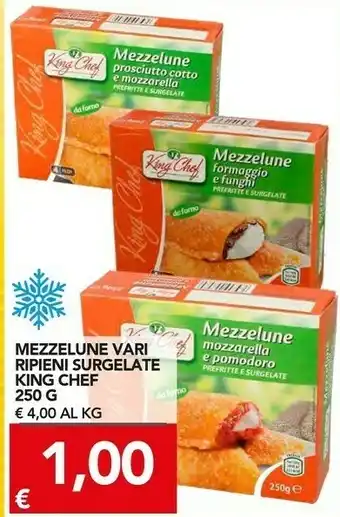 TuoDi King chef mezzelune vari ripieni surgelate offerta