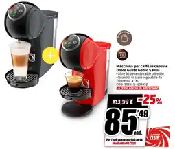 MediaWorld NESCAFE Dolce Gusto Macchina per caffè in capsule Dolce Gusto Genio S Plus offerta