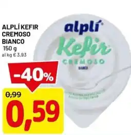 DPiù Alplí kefir cremoso bianco offerta