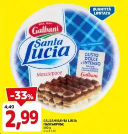 DPiù Galbani santa lucia mascarpone offerta