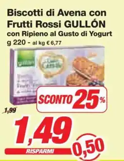 Prix Quality Biscotti di Avena con Frutti Rossi GULLÓN offerta