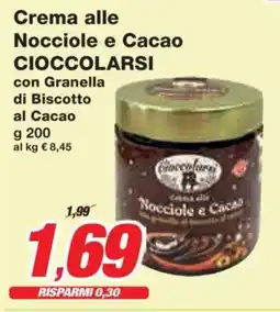 Prix Quality Crema alle Nocciole e Cacao CIOCCOLARSI offerta