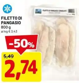 DPiù Filetto di pangasio offerta