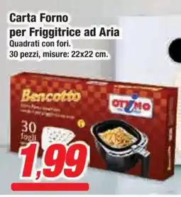 Prix Quality Carta Forno per Friggitrice ad Aria offerta