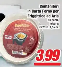 Prix Quality Contenitori in Carta Forno per Friggitrice ad Aria offerta