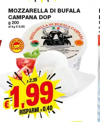 Prix Quality Mozzarella Di Bufala Campana Dop 200g offerta