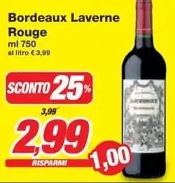 Prix Quality Bordeaux Laverne Rouge offerta