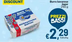 Qui Discount Burro Bavarese Jager offerta