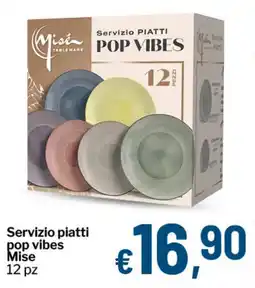Qui Discount Servizio piatti pop vibes Mise offerta