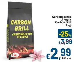 Qui Discount Carbone extra di legna Carbon Grill offerta