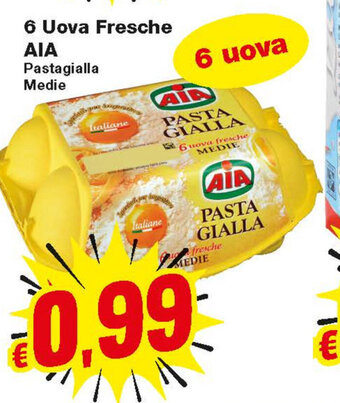 Prix Quality Aia 6 Uova Fresche offerta
