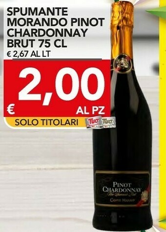 TuoDi Spumante morando pinot chardonnay brut offerta