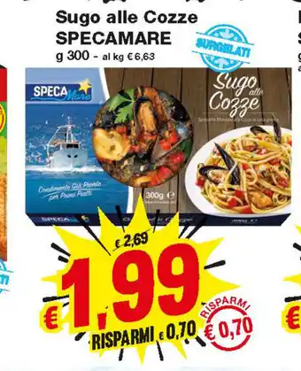Prix Quality Specamare Sugo alle Cozze 300g offerta