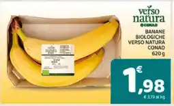 Conad Banane Biologiche Verso Natura Conad 620 g offerta