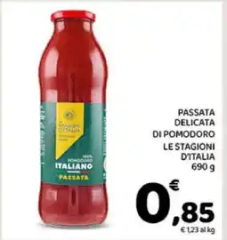 Conad PASSATA DELICATA DI POMODORO LE STAGIONI D'ITALIA 690 g offerta
