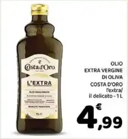Conad Olio Extra Vergine di Oliva Costa d'Oro offerta