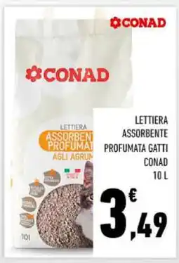 Conad LETTIERA ASSORBENTE PROFUMATA GATTI CONAD offerta