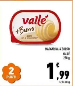 Conad Vallè + Burro offerta