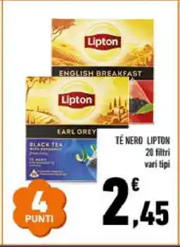 Conad Tè Nero Lipton offerta