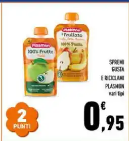 Conad PLASMON 100% Frutta offerta