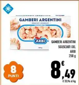 Conad GAMBERI ARGENTINI SGUSCIATI XXL ARBI offerta