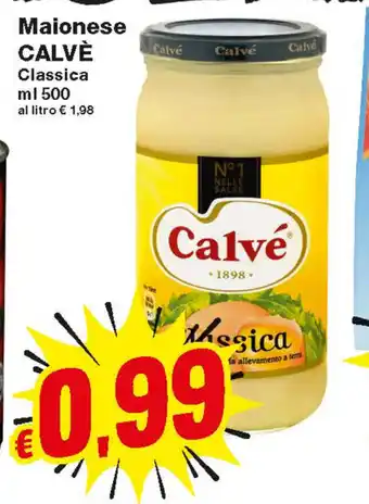Prix Quality Calvè Maionese Classica 500ml offerta