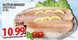 Il Genio Supermercato Filetto di merluzzo senza pelle offerta