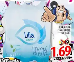 Il Genio Supermercato Lilia acqua naturale offerta