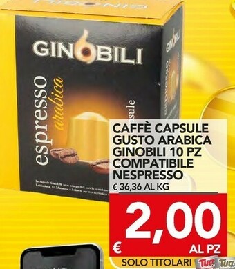 TuoDi Cialde caffè offerta