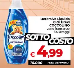Ipercoop Detersivo Liquido Cicli Brevi COCCOLINO offerta
