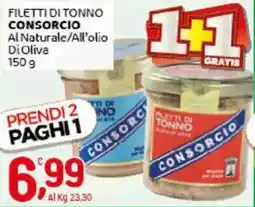 Crai Filetti di tonno consorcio al naturale/all'olio di oliva offerta
