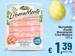 Qui Discount Mortadella di pollo liberamente Casa Modena offerta
