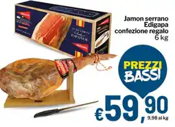 Qui Discount Jamon serrano Edigapa confezione regalo offerta