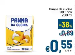 Qui Discount Panna da cucina UHT brik offerta