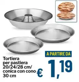 Qui Discount Tortiera per pastiera 20/24/28 cm/ conica con cono 30 cm offerta