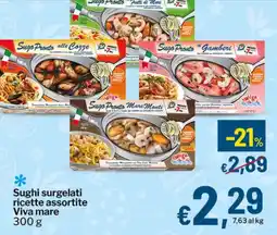 Qui Discount Sughi surgelati ricette Viva mare offerta